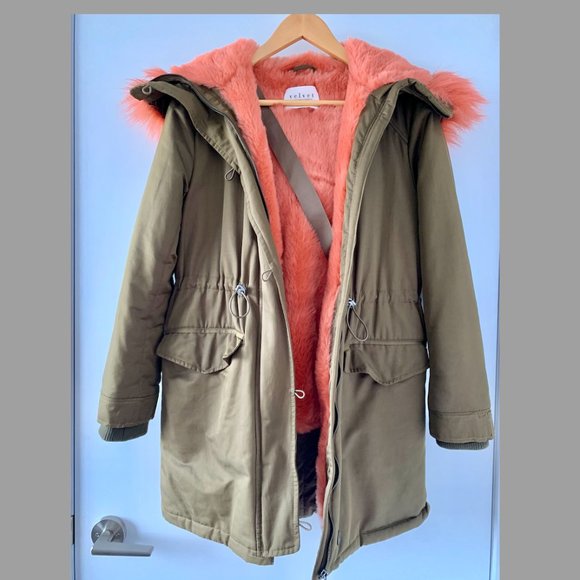 Velvet By Graham & Spencer Pink Faux Fur Parka - Picture 2 of 6